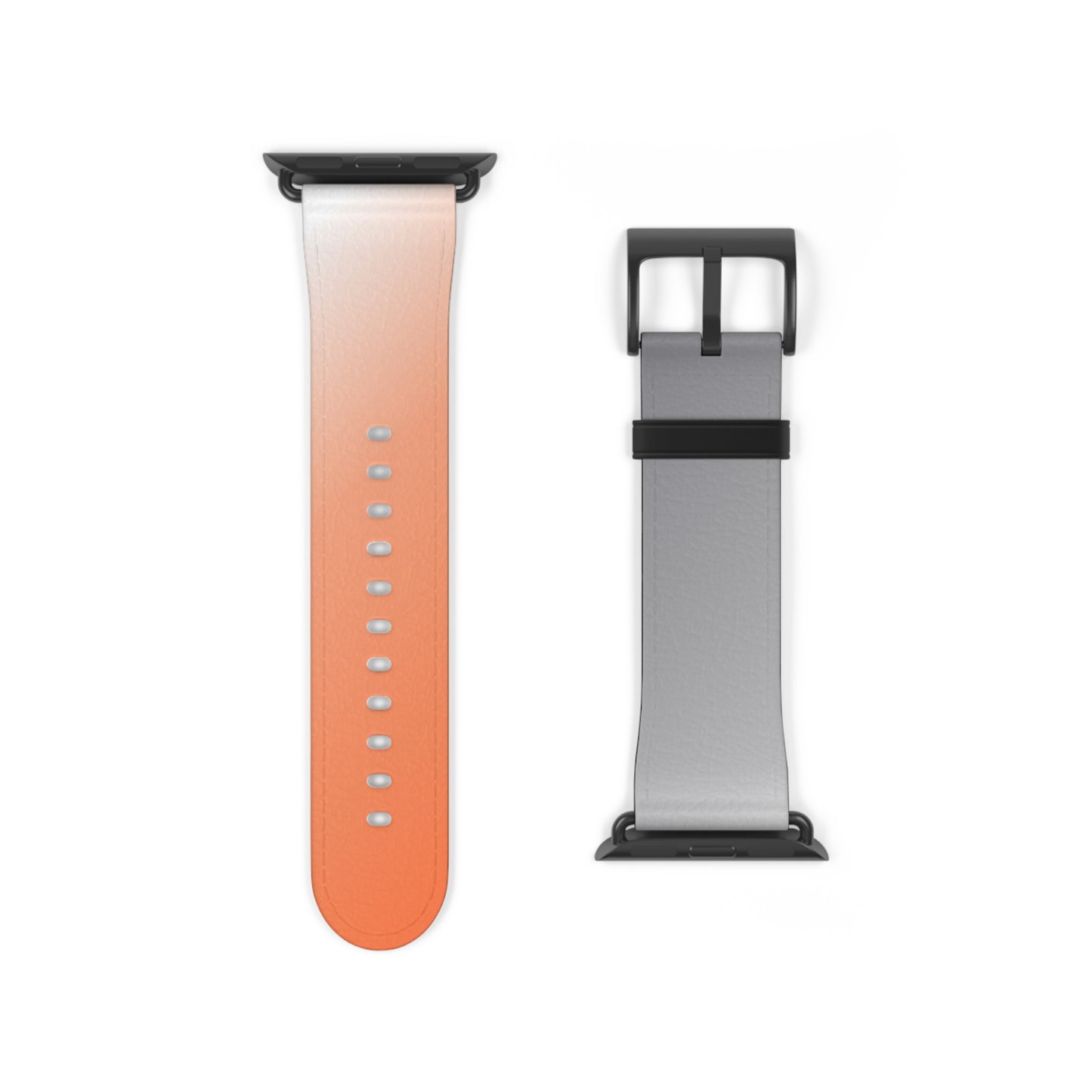 Grey w/ Orange Apple Watch Band