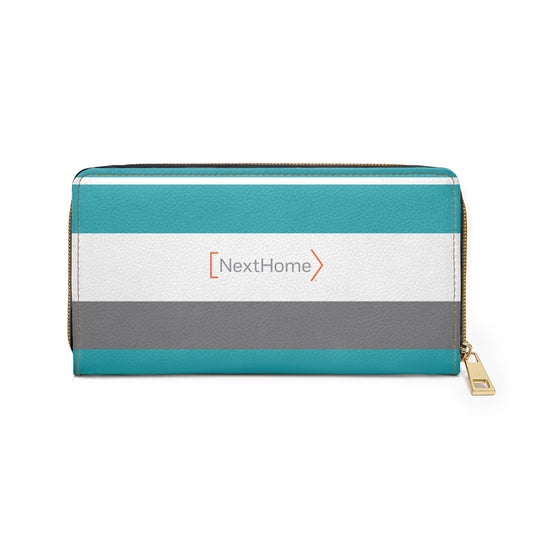 Turquoise Zipper Wallet