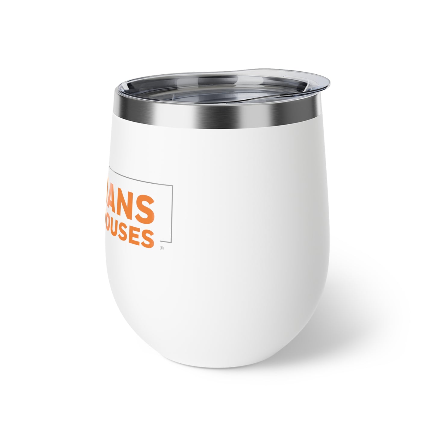 Humans Over Houses Copper Vacuum Insulated Wine Cup, 12oz