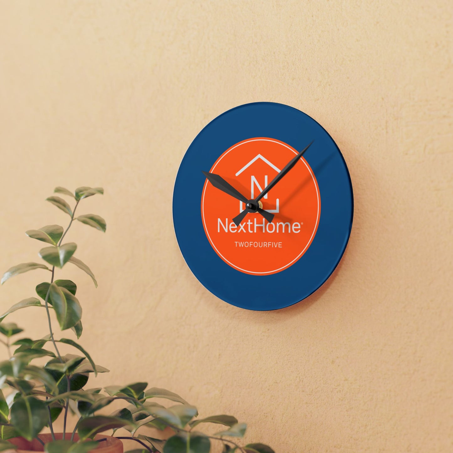 TwoFourFive Acrylic Wall Clock