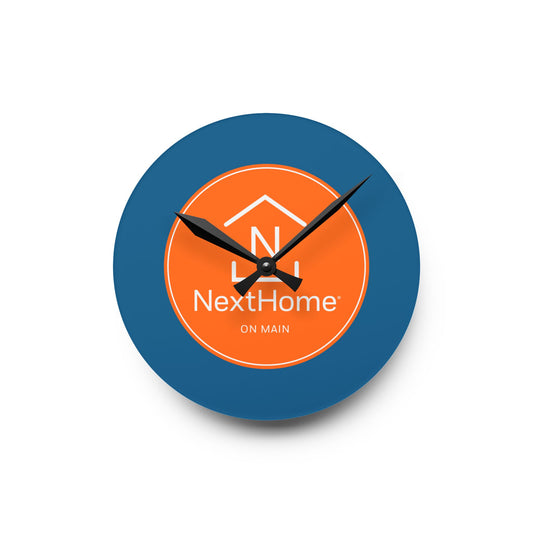On Main Acrylic Wall Clock