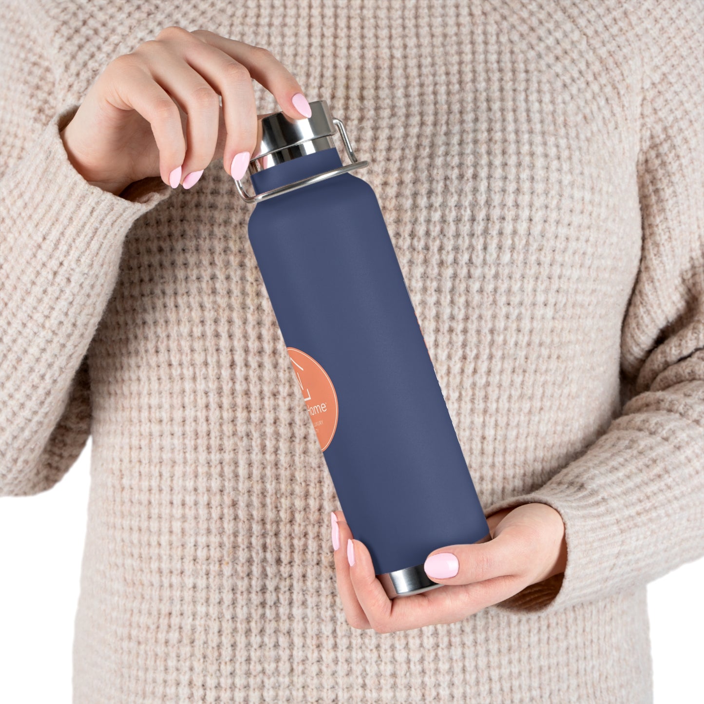 Coastal Luxury Realty DBA Template Copper Vacuum Insulated Bottle, 22oz
