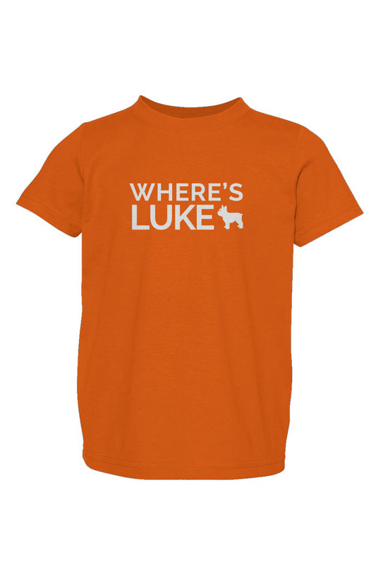 Orange Where&amp;#39;s Luke Toddler Fine Jersey Tee