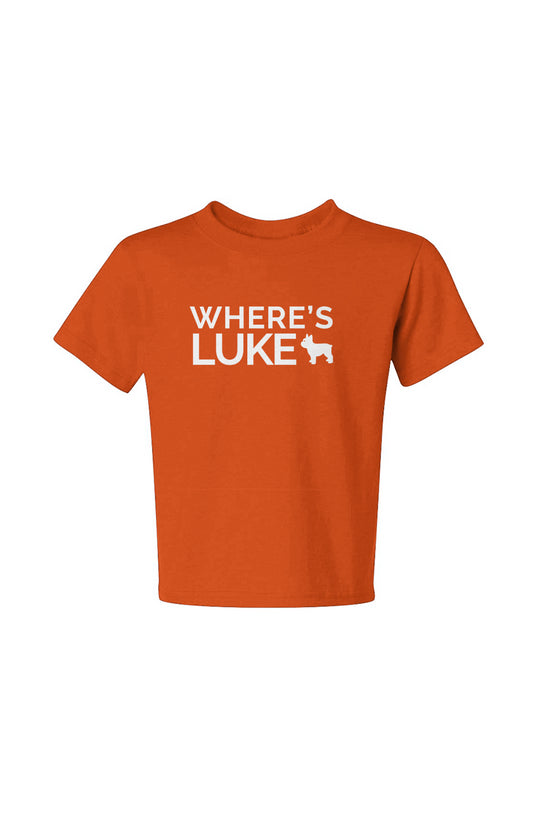 Orange Where&amp;#39;s Luke Dri-Power&amp;#174; Youth 50/50 T-Shirt