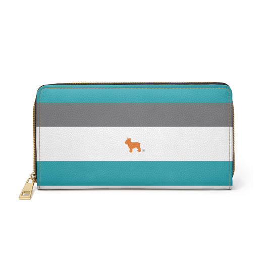 Turquoise Zipper Wallet