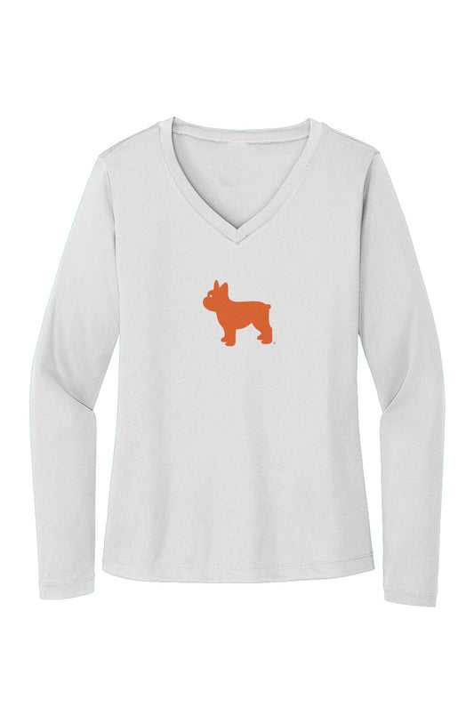 Luke Sport-Tek Ladies Long Sleeve V-Neck