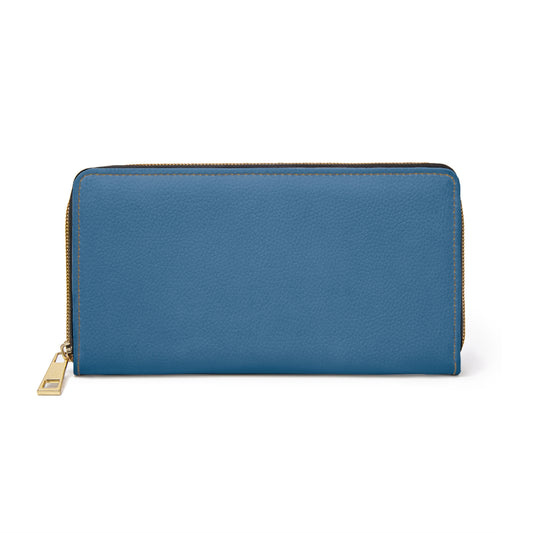 Blue & Orange Zipper Wallet