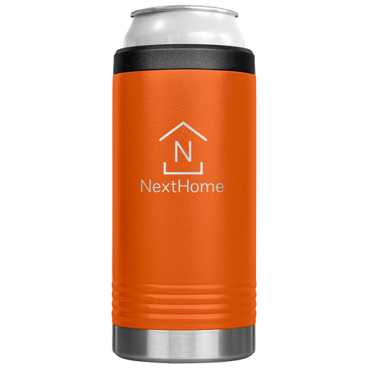 NextHome_Slim_Can_Cooler_12oz_Koozie_Main_Orange_Mockup.png