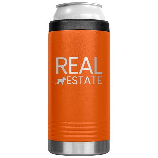 Real_Estate_Slim_Can_Cooler_12oz_Koozie_Main_Orange_Mockup.png