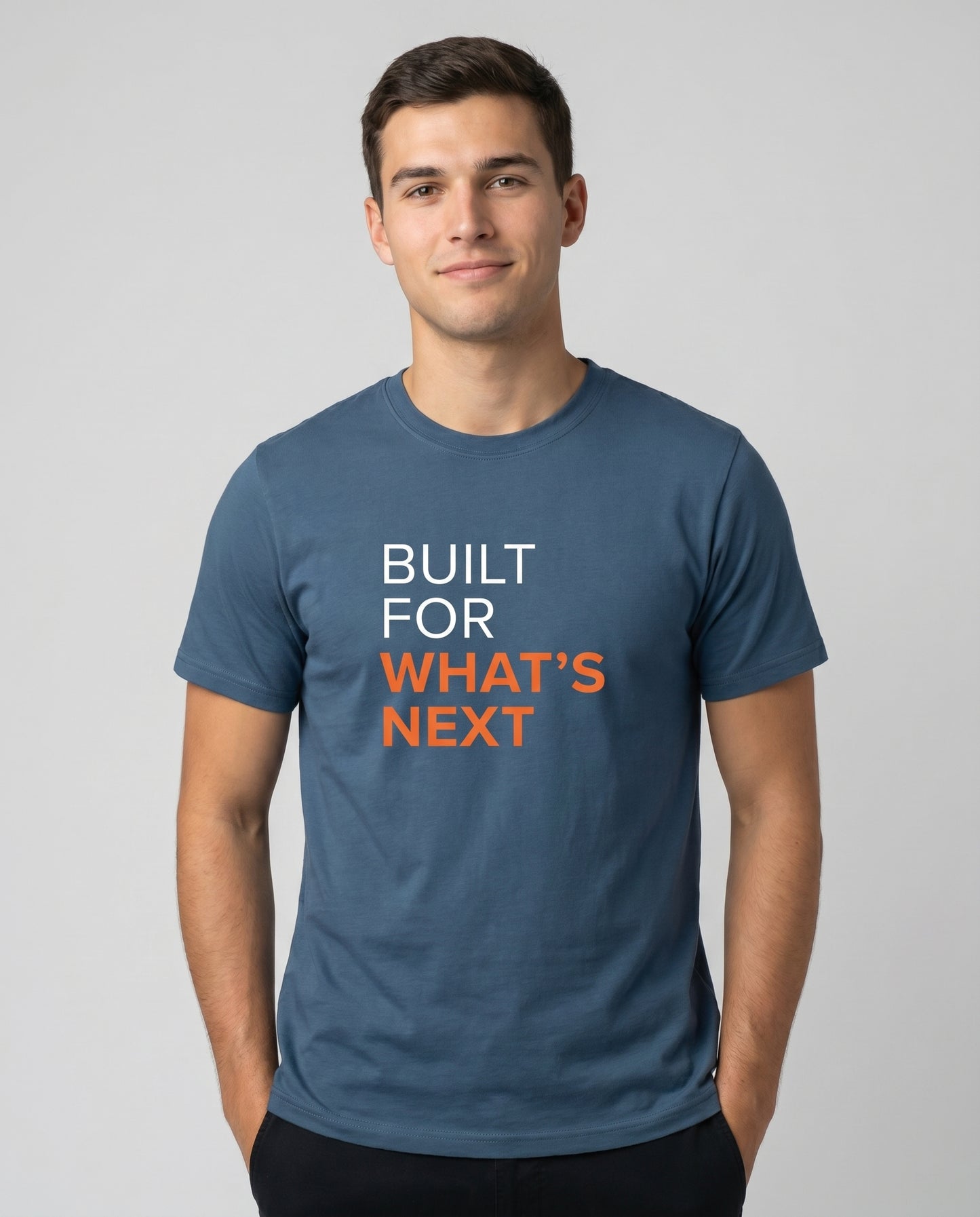 Built for What's Next Tee on model