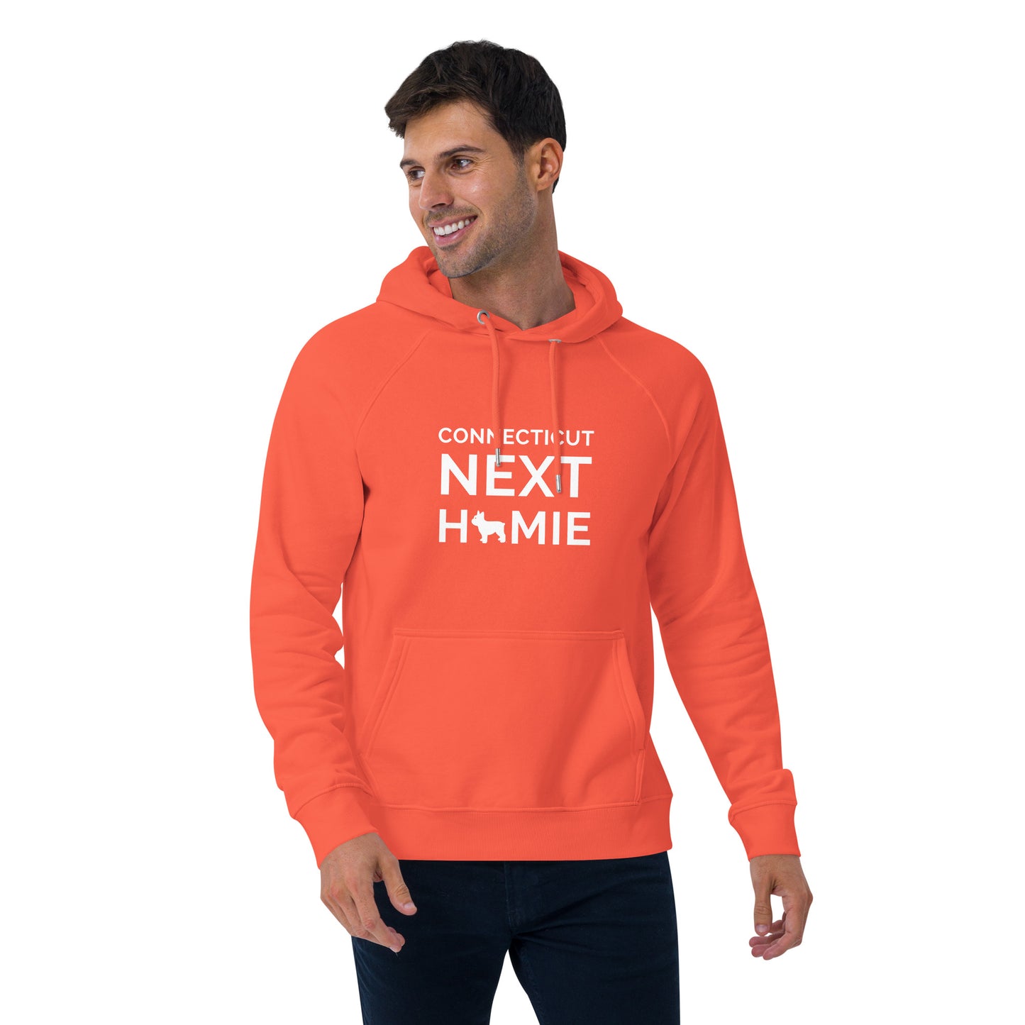 Connecticut NextHomie Unisex eco raglan hoodie