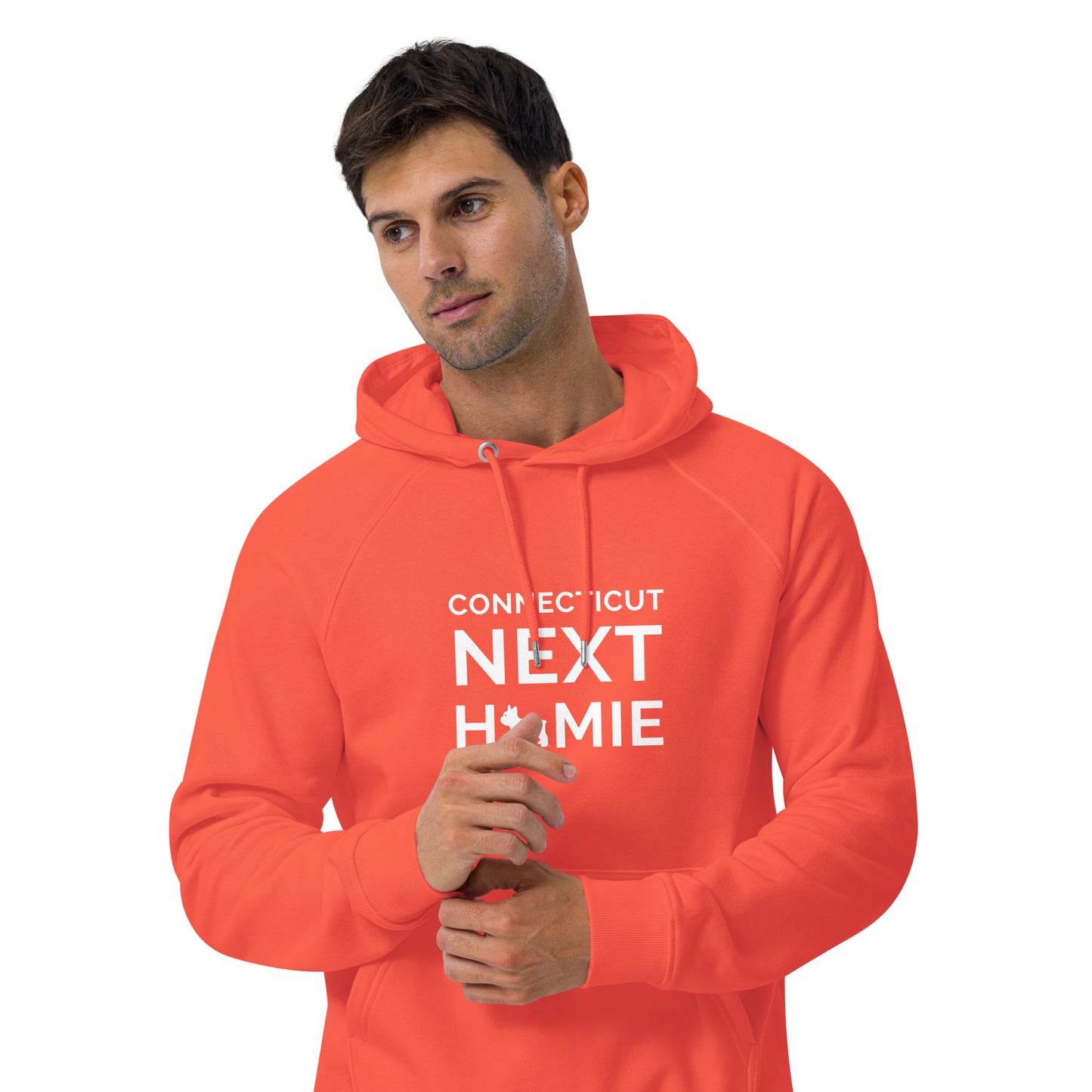 Connecticut NextHomie Unisex eco raglan hoodie