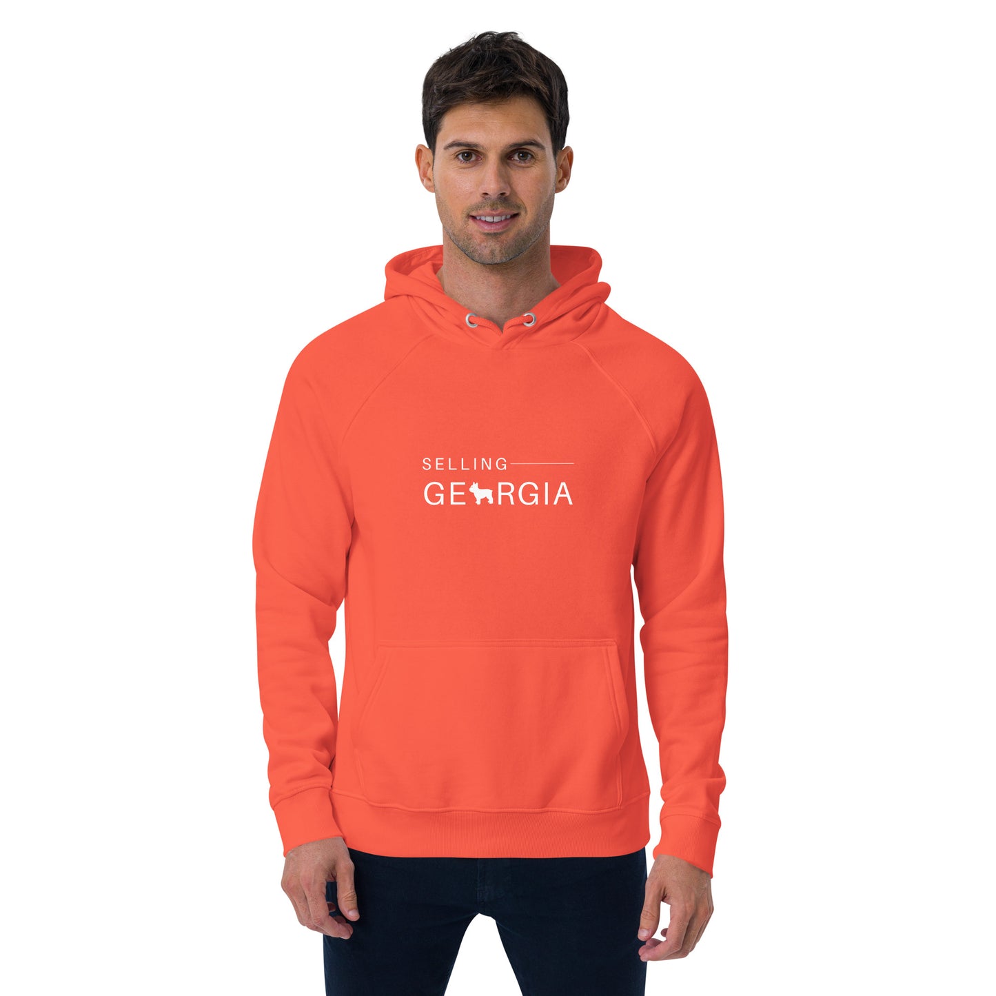 Selling Georgia Unisex eco raglan hoodie