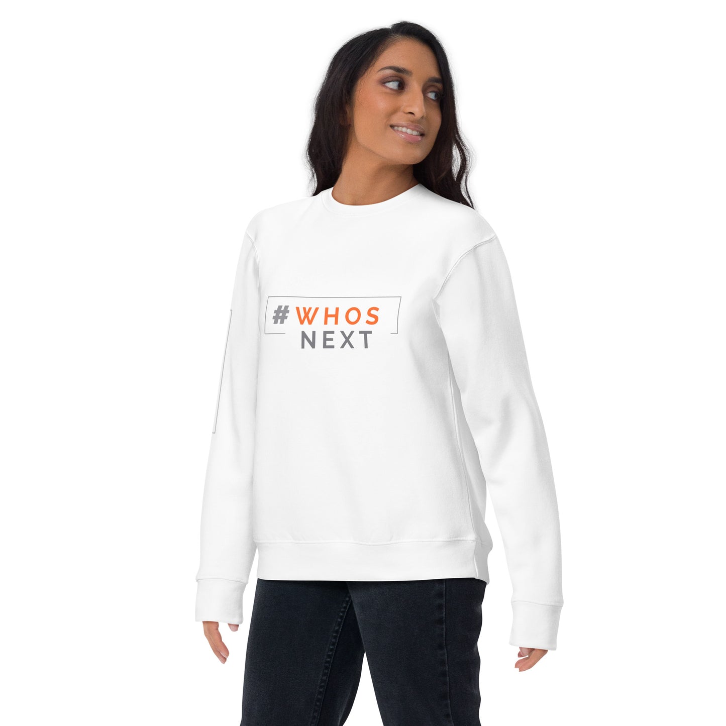 WhosNEXT #HumansOverHouses Unisex Premium Sweatshirt