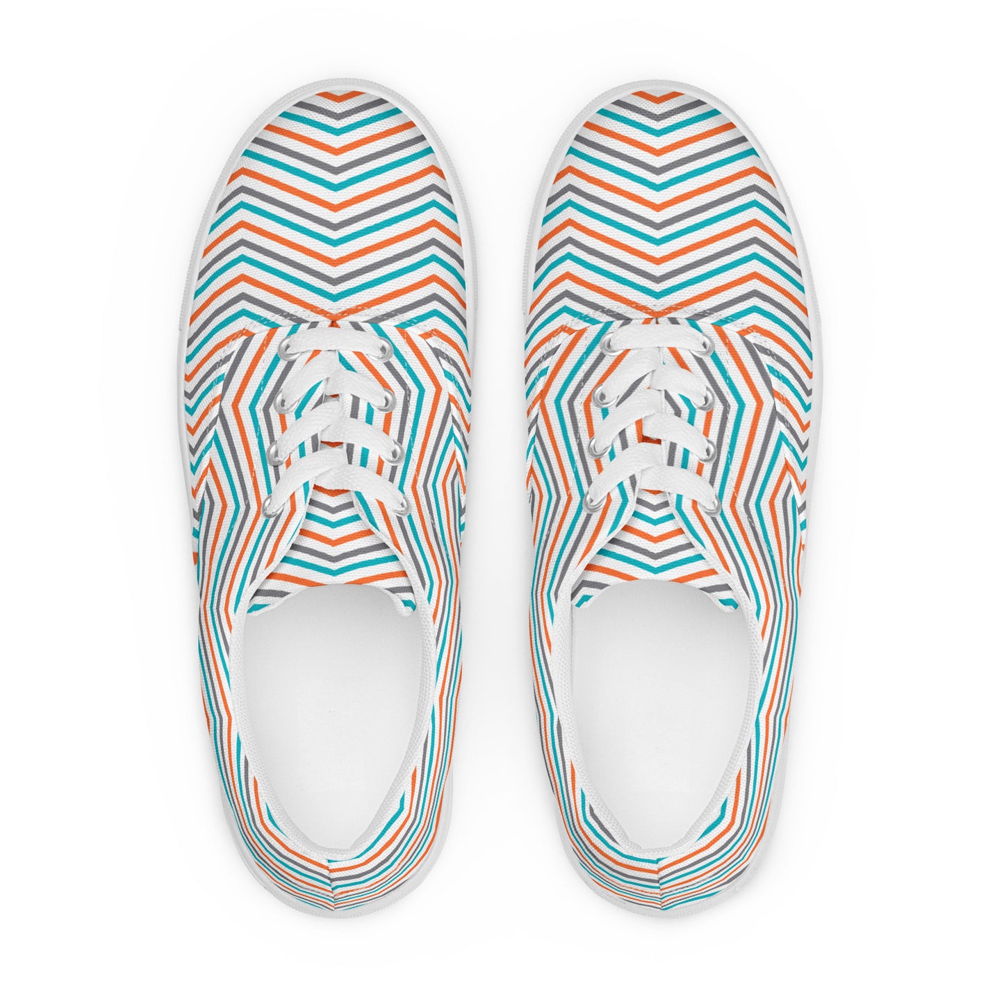 Pattern Women’s lace-up canvas shoes